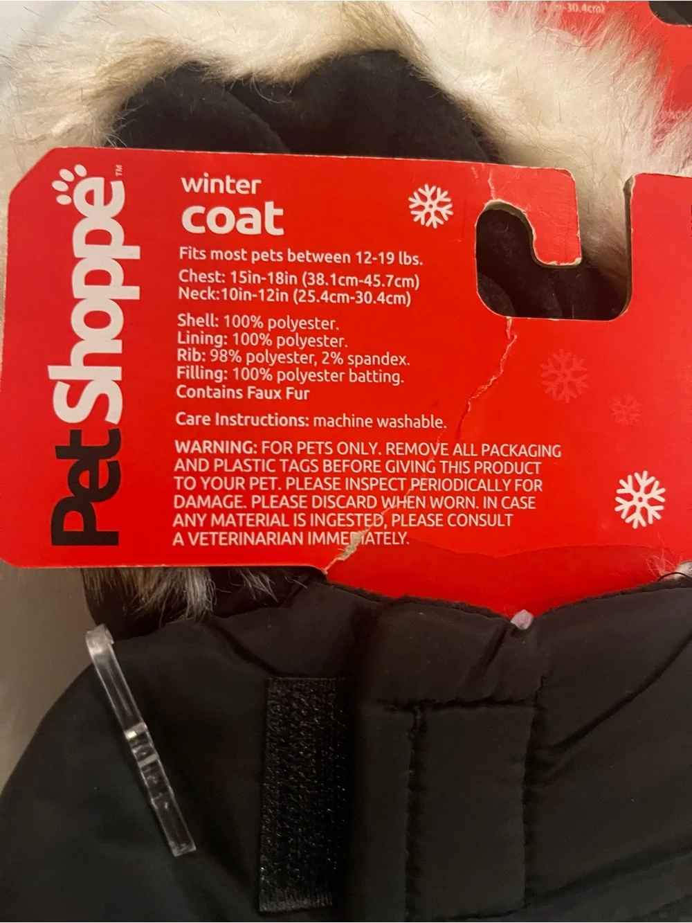 Dog puffer jacket set of two size xs/s